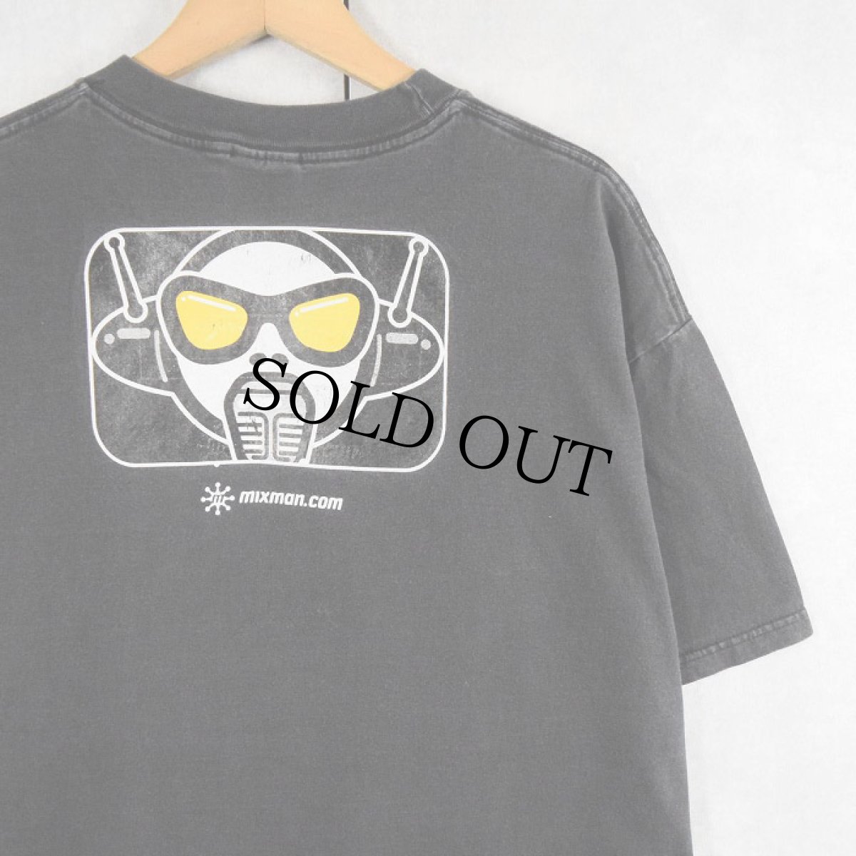 画像1: Mixman ミュージック プリントTシャツ BLACK XL (1)