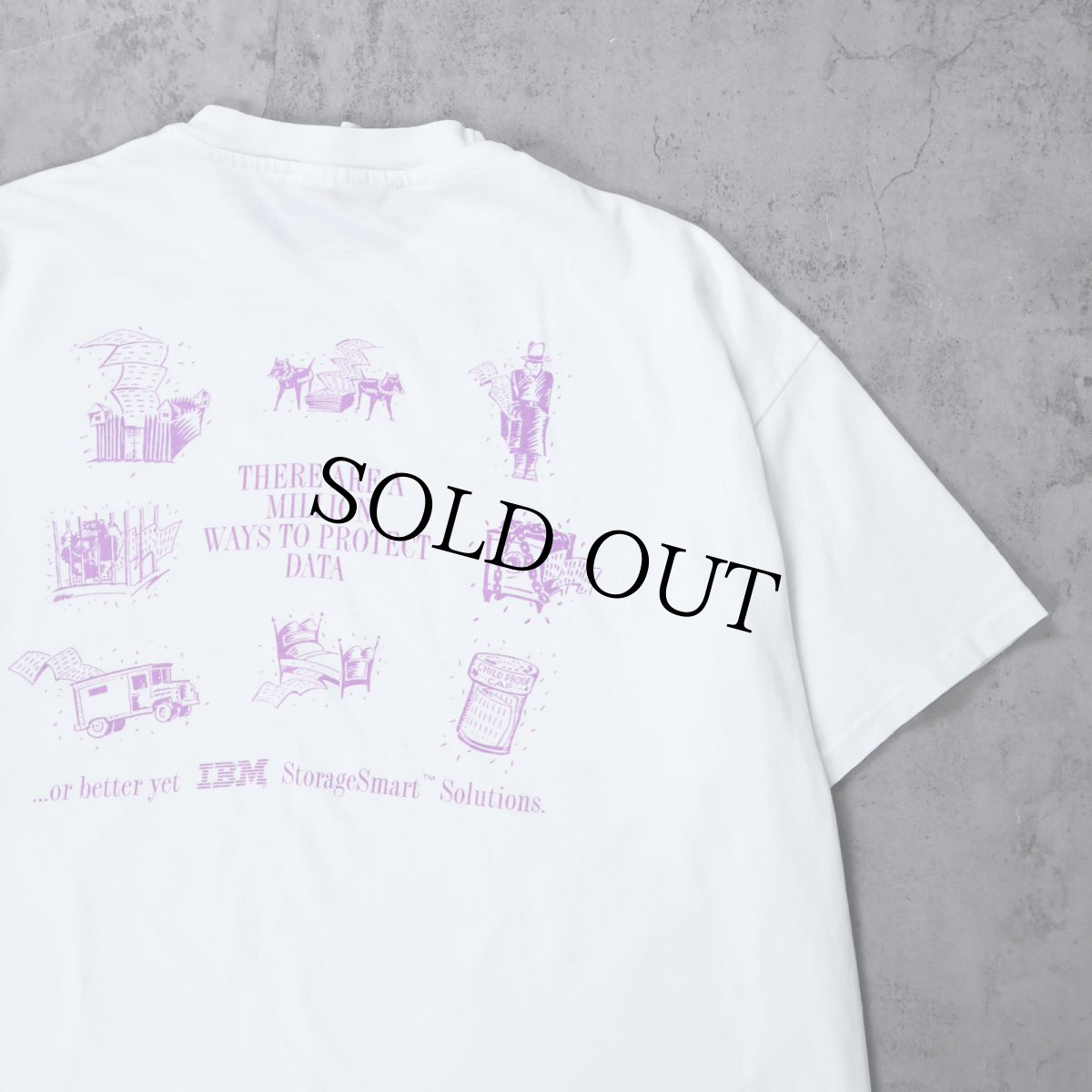 画像2: 90's IBM USA製 "Think Smart Think Storage Think IBM" コンピューター企業 プリントTシャツ XL (2)