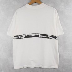 画像2: 90's SMITH&HILL USA製 ボート柄 巻きプリントTシャツ L (2)