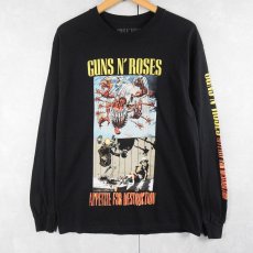 画像1: GUNS N' ROSES "APPETITE FOR DESTRICTION" ロックバンドロンT BLACK M (1)
