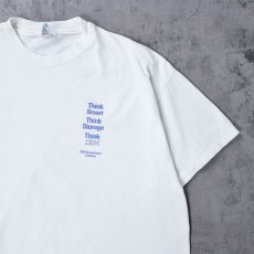 画像1: 90's IBM USA製 "Think Smart Think Storage Think IBM" コンピューター企業 プリントTシャツ XL (1)