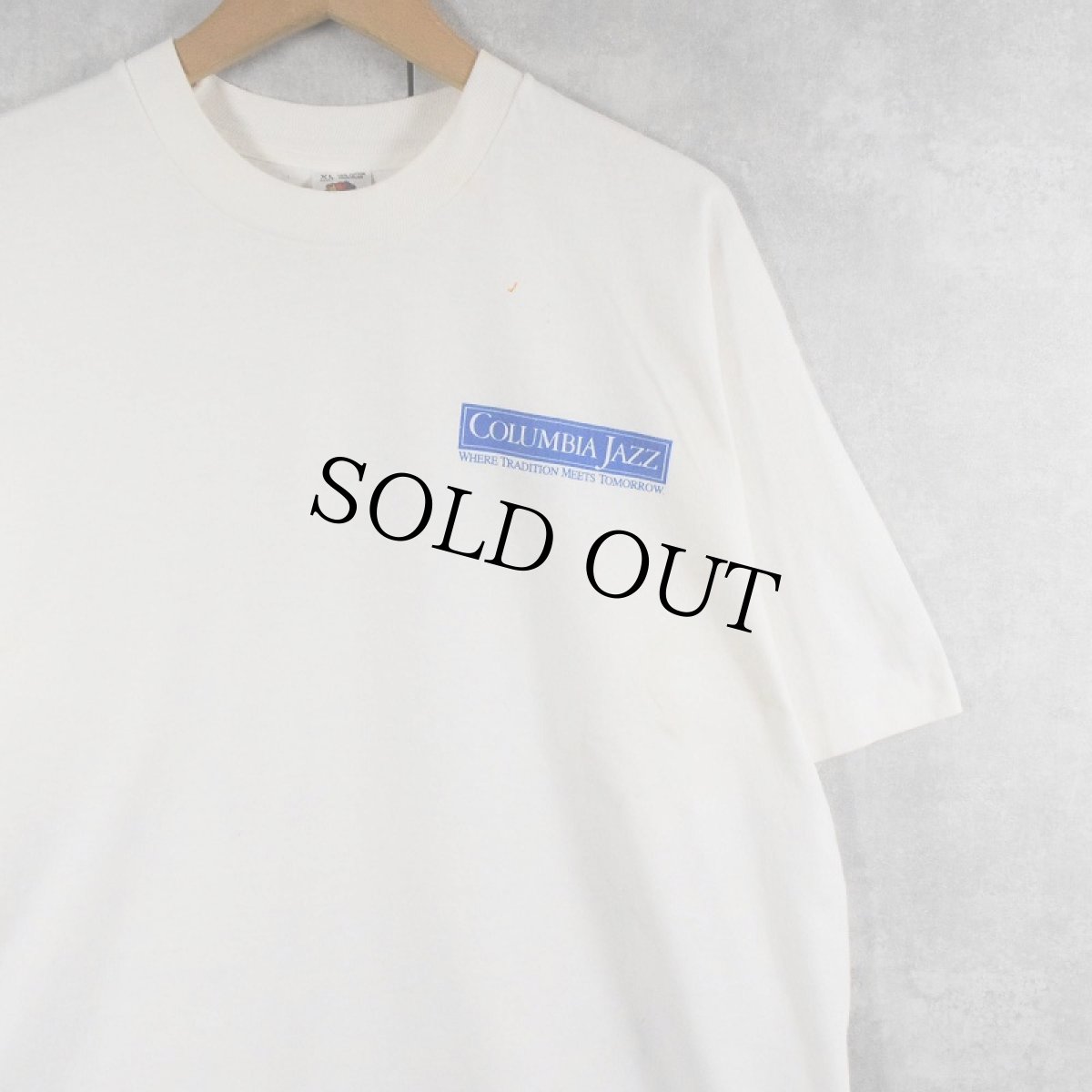 画像2: 90's Dizzy Gillespie USA製 "COLUMBIA JAZZ" メッセージプリントジャズTシャツ XL (2)