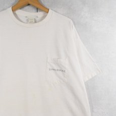 画像2: 90's BANANA REPUBLIC USA製 地図プリント ポケットTシャツ L (2)
