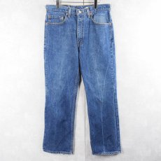 画像1: 90's Levi's 517 USA製 "BOOT CUT" ブーツカットデニムパンツ W33 (1)