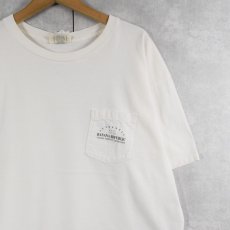 画像2: 90's BANANA REPUBLIC USA製 地図×イグアナプリント ポケットTシャツ XL (2)