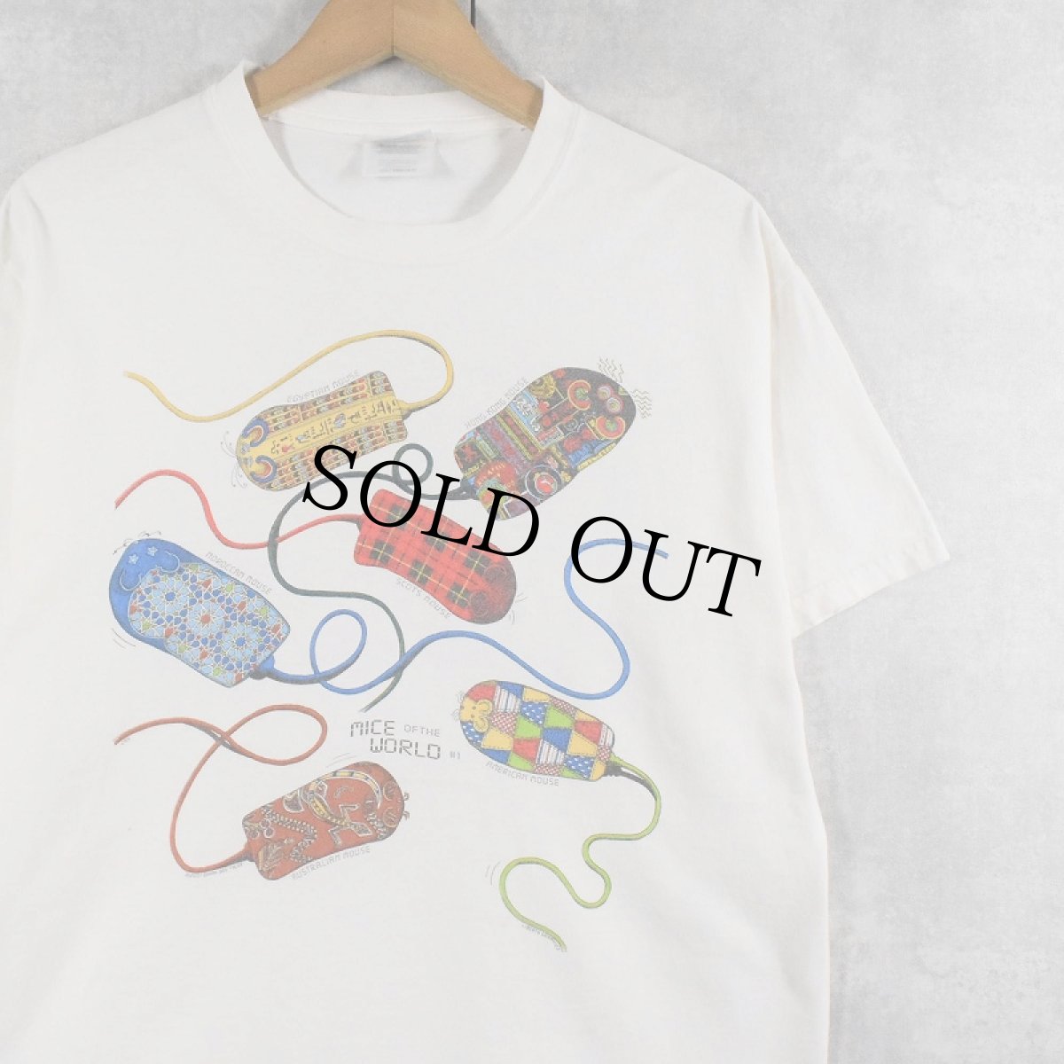 画像1: 2000's LIBERTY GRAPHICS Diana Dee Tyler イラストプリントTシャツ M (1)