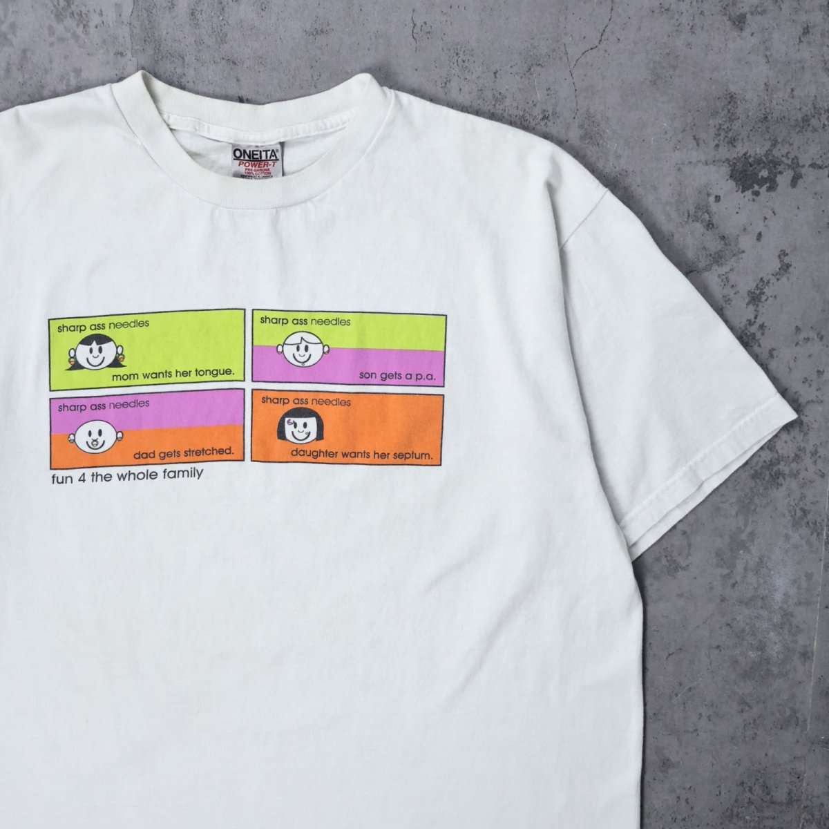 画像1: 90's Industrial Strength ボディピアス用品メーカー プリントTシャツ XL (1)