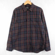 画像1: FILSON チェック柄 ライトネルシャツ M (1)