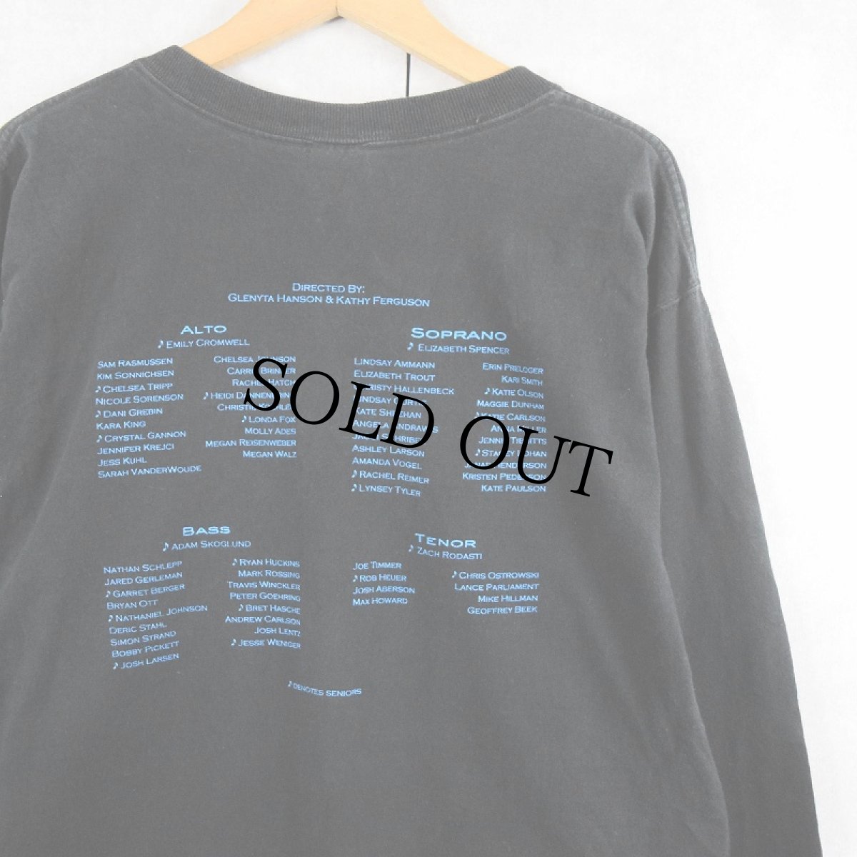 画像2: 2000's LHS CONCERT CHOIR 合唱団プリントロンT BLACK L (2)