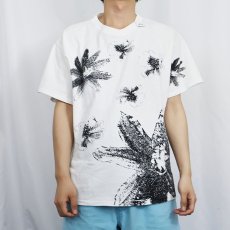 画像2: 90's BONNIE AUGUST USA製 花柄 大判プリントTシャツ ONESIZE (2)
