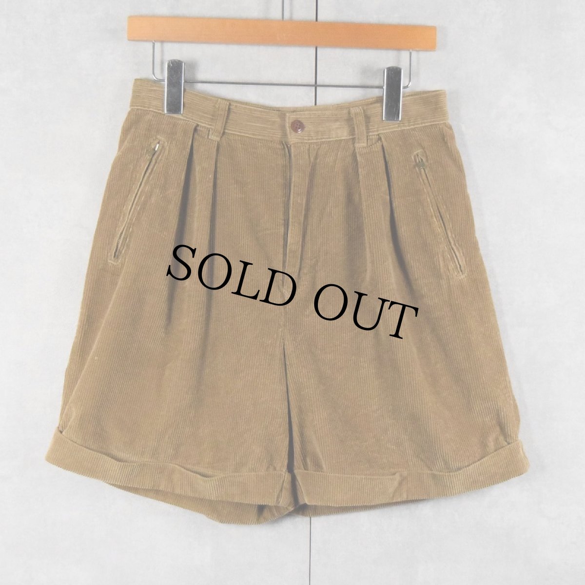 画像3: 80〜90's POLO COUNTRY Ralph Lauren "POLO CORDS" 2タック コーデュロイショーツ SIZE10 (3)