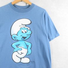 画像1: 90's SMURFS USA製 キャラクタープリントTシャツ M (1)