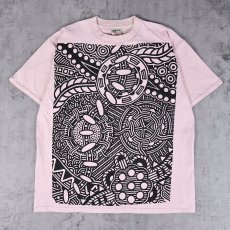 画像1: 90's USA製 総柄 プリントTシャツ XL (1)