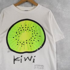 画像1: 90's GRAVITY GRAPHICS USA製 "Kiwi" フルーツイラスト プリントTシャツ L (1)
