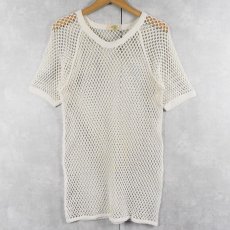 画像1: 60's L.L.Bean コットンメッシュTシャツ (1)