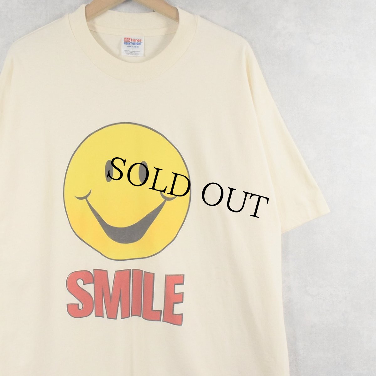 画像1: 90's USA製 SMILEプリントTシャツ XL (1)