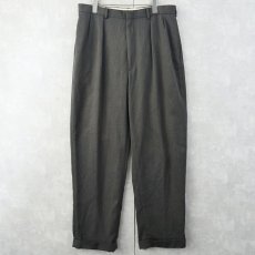 画像2: POLO Ralph Lauren 2タック コットンスラックス W35 (2)