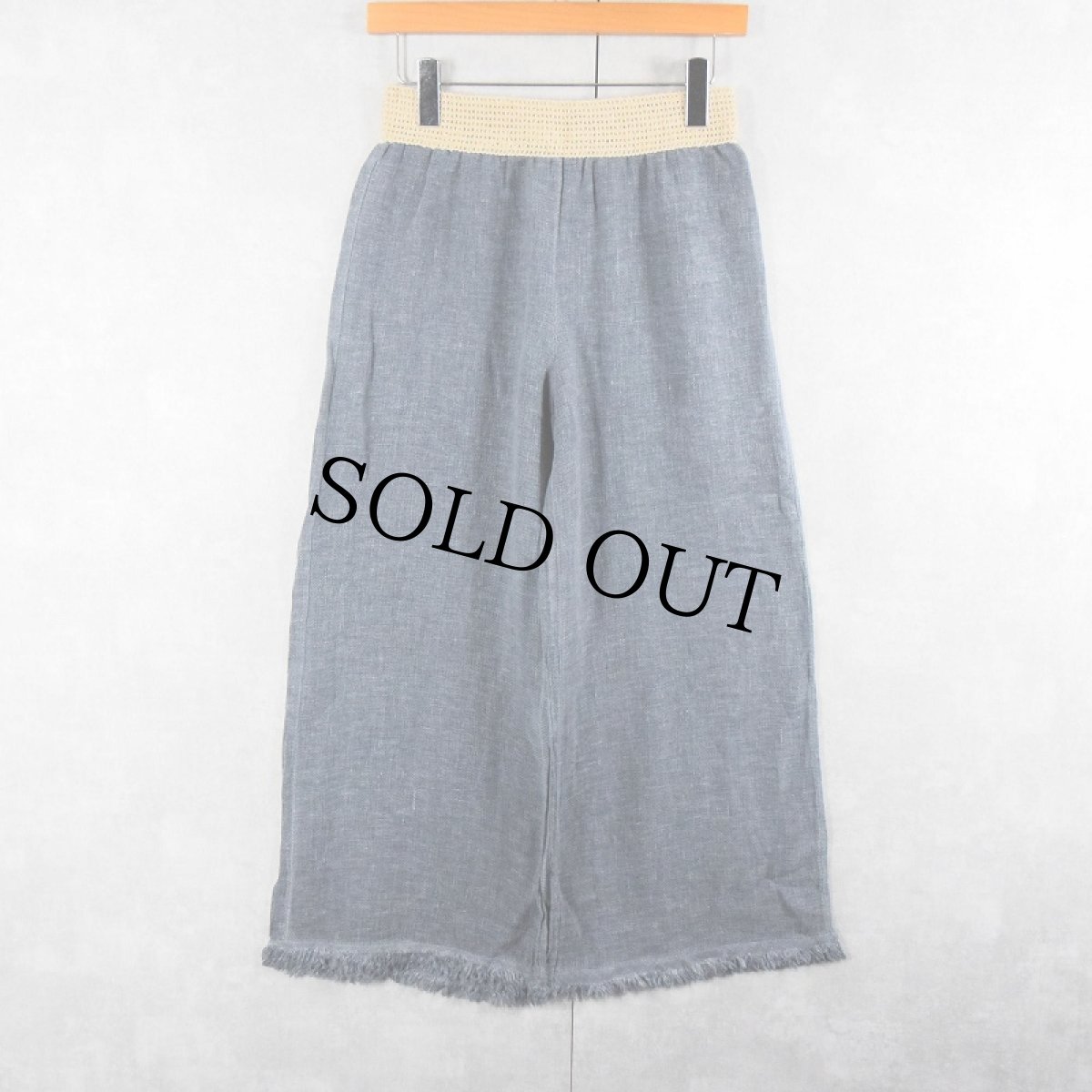 画像3: リネン ワイドイージーパンツ W25-32 (3)