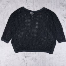 画像2: 80〜90's THE EDGE USA製 メッシュロンT BLACK M (2)