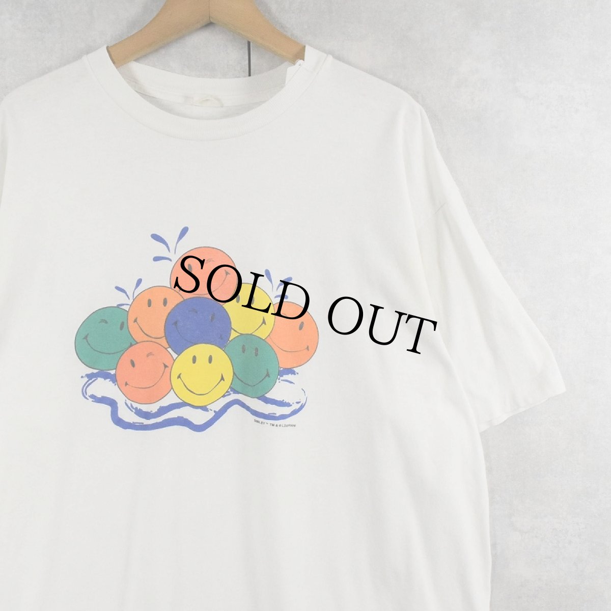 画像1: スマイルプリントTシャツ (1)