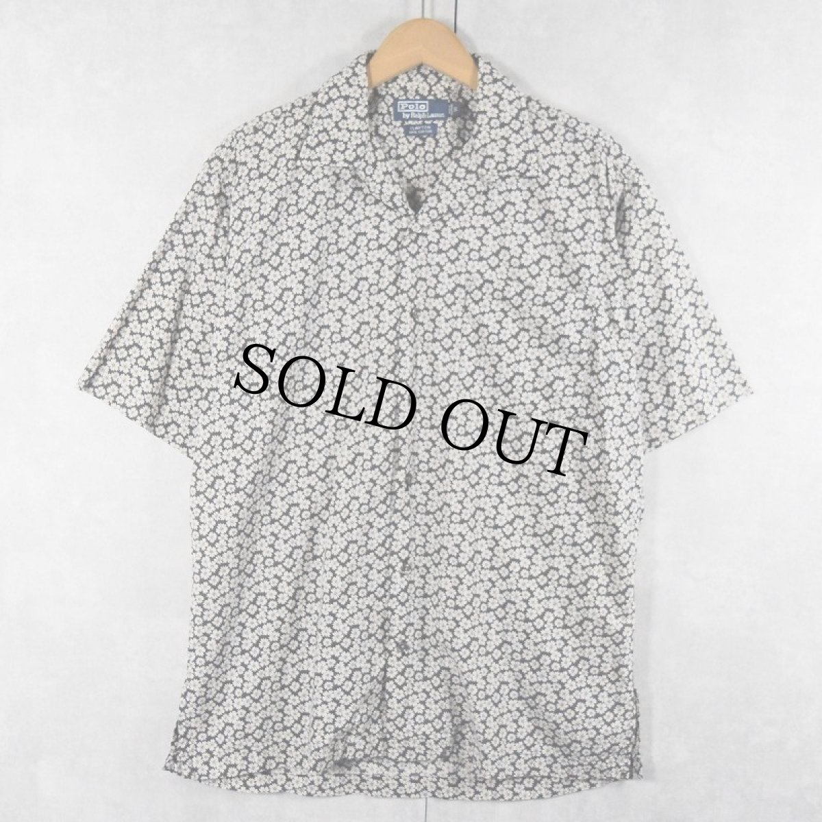 画像3: POLO Ralph Lauren "CLAYTON" 花柄 コットンオープンカラーシャツ S (3)
