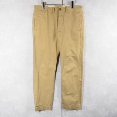 画像1: Ralph Lauren RRL "MILITARY TYPE" コットンチノトラウザーズ W35 (1)