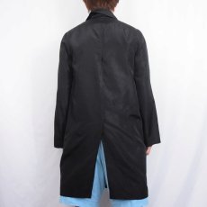 画像5: 90's〜 Ralph Lauren COLLECTION USA製 シルクハーフコート BLACK SIZE2 (5)
