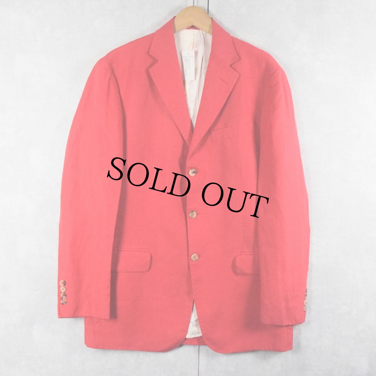 画像2: POLO Ralph Lauren ITALY製 リネンテーラードジャケット M (2)