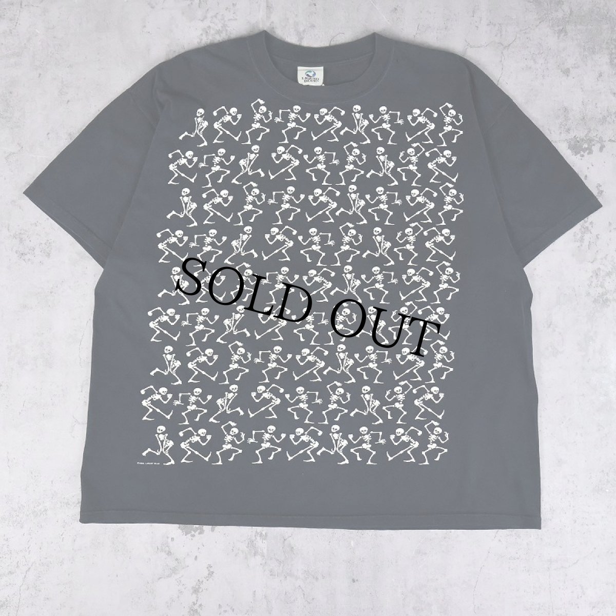 画像1: 2000's LIQUID BLUE スカルプリントTシャツ BLACK 2XL (1)