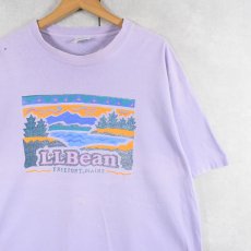 画像1: 90's L.L.Bean USA製 ロゴプリントTシャツ L (1)
