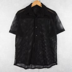 画像3: メッシュシャツ BLACK (3)