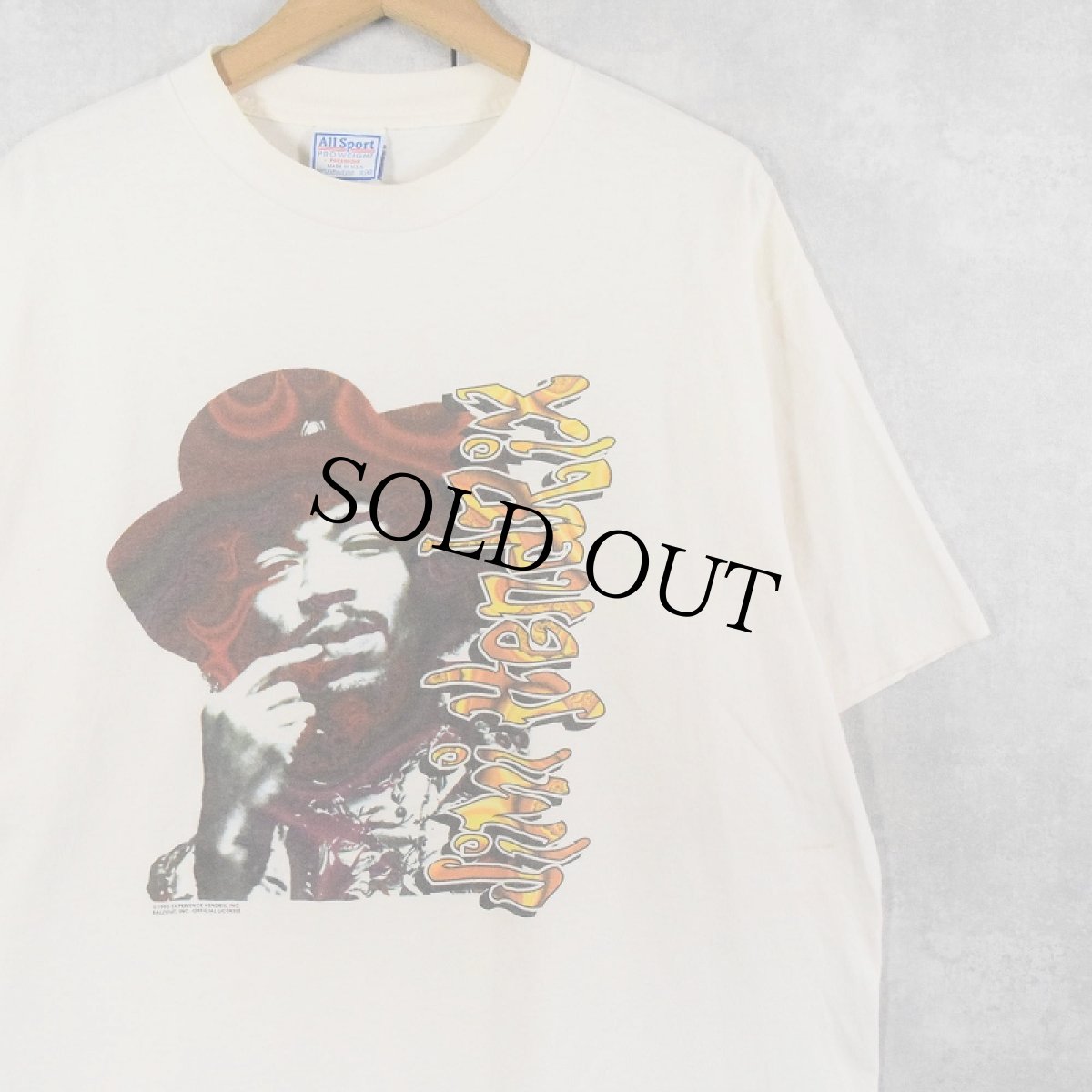 画像1: 90's Jimi Hendrix USA製 ミュージシャンTシャツ XL (1)