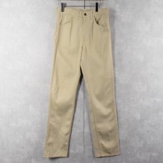画像2: 【SALE】70's Levi's 519 コットンツイルパンツ フラッシャー付き DEADSTOCK W31 (2)