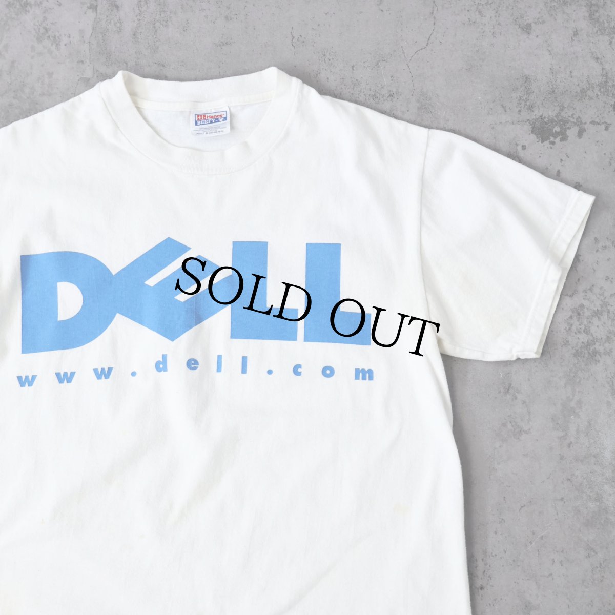 画像1: DELL コンピューター企業 ロゴプリントTシャツ M (1)