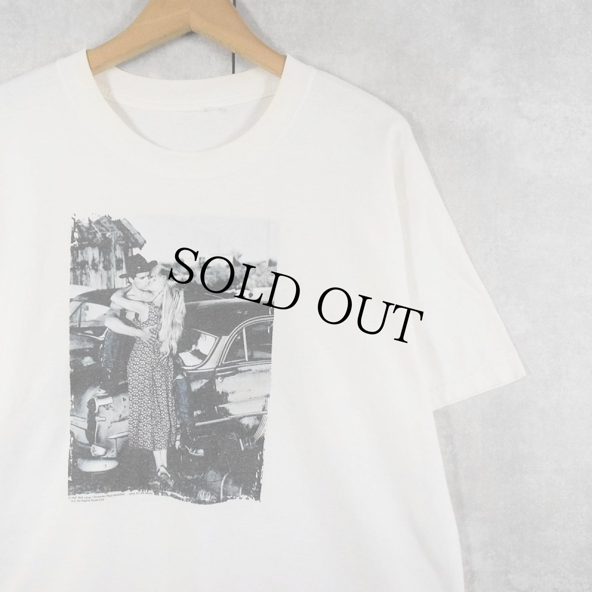 画像1: 90's Rob Lang フォトプリントTシャツ  (1)