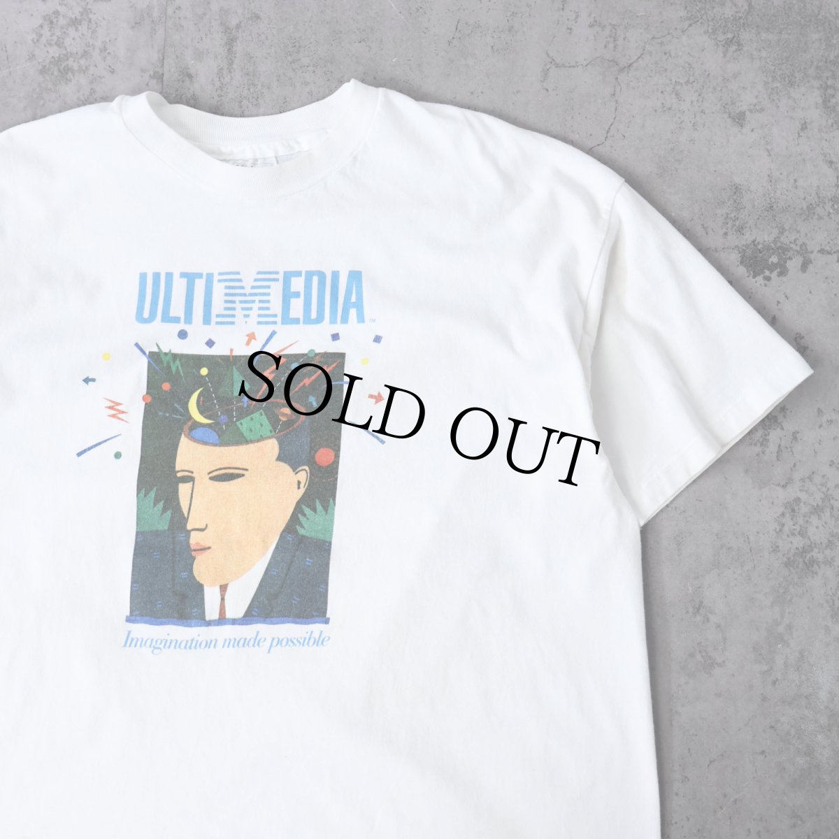 画像1: 90's IBM ULTIMEDIA USA製 コンピューター企業プリントTシャツ XL (1)