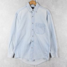 画像1: 90's GAP USA製 シャンブレーボタンダウンシャツ S (1)
