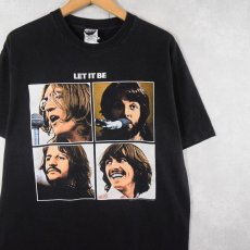 画像1: 2005 THE BEATLES USA製 "LET IT BE" ロックバンドTシャツ BLACK L (1)