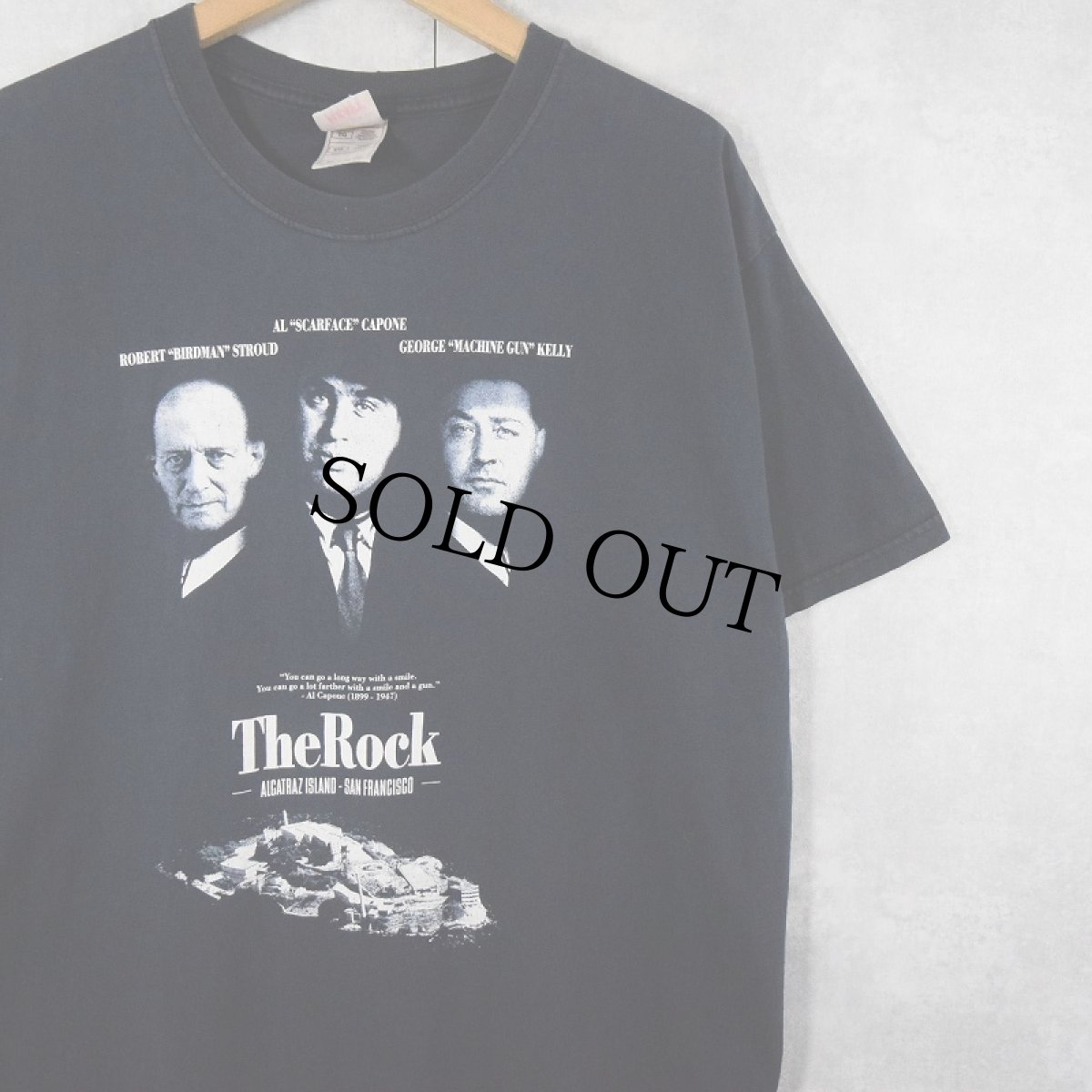 画像1: 90's The Rock USA製 映画プリントTシャツ BLACK XL (1)