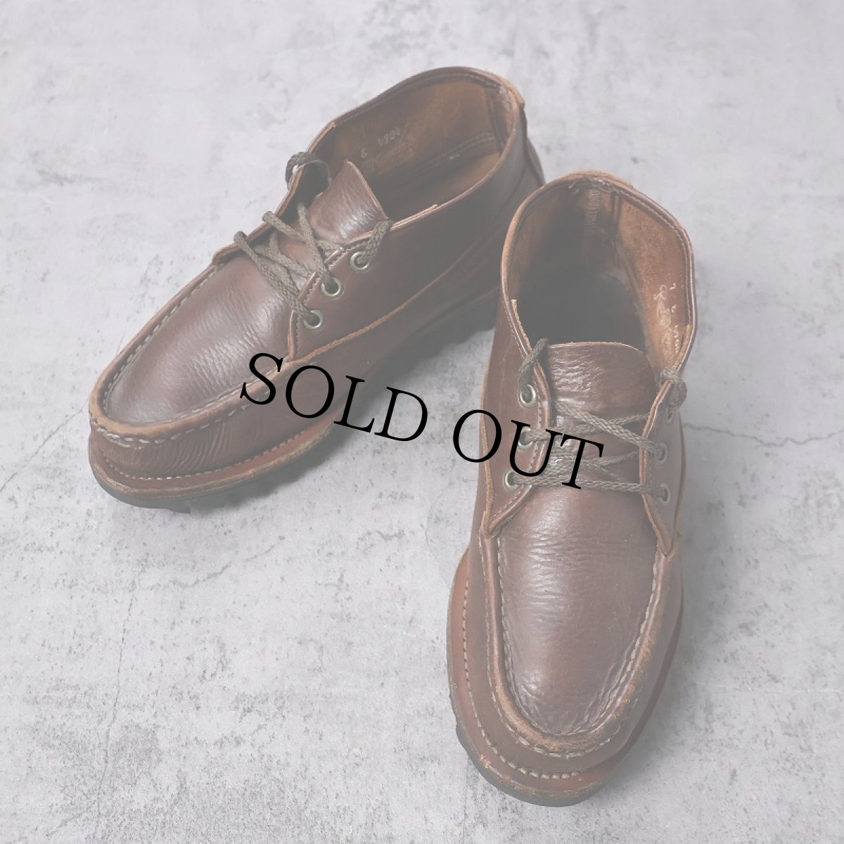画像1: 70's Russel Moccasin Co. モカシンレザーブーツ 26cm (1)