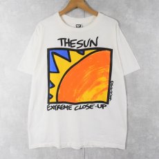 画像1: 90's 90°ANGLE USA製 "THE SUN EXTREME CLOSE-UP" 太陽イラストTシャツ L (1)