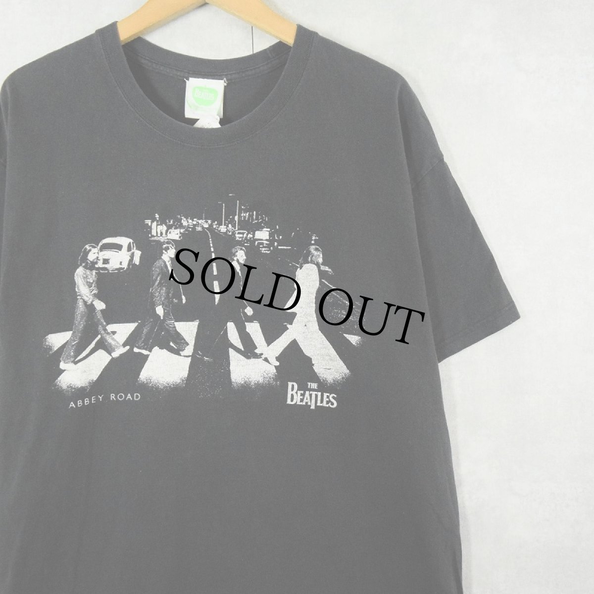 画像1: 2005 THE BEATLES "ABBEY ROAD" ロックバンドアルバムTシャツ BLACK XL (1)