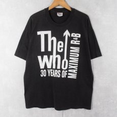 画像1: 1994 THE WHO USA製 "30 YEARS OF MAXIMUM R&B" ロックバンドアルバムTシャツ BLACK XL (1)