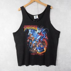 画像1: SPIDER-MAN キャラクタープリント タンクトップ BLACK (1)
