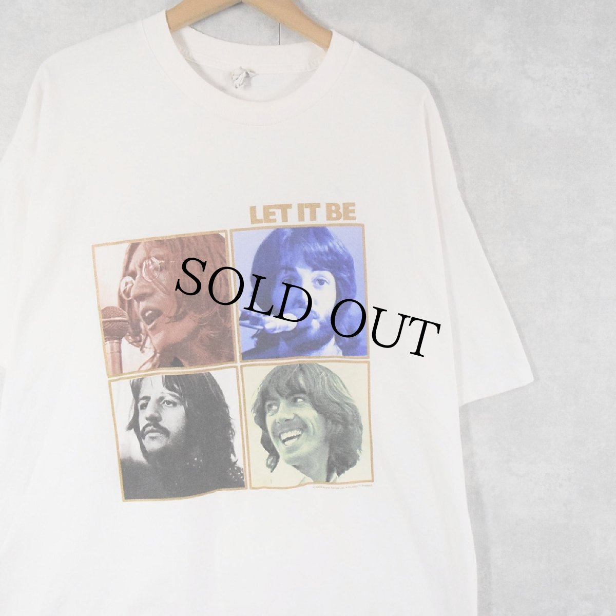 画像1: 2000's THE BEATLES "LET IT BE" ロックバンドTシャツ (1)