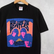 画像1: 90's THE BEATLES USA製 "Here Come The Beatles" ロックバンド コンサートTシャツ BLACK L (1)