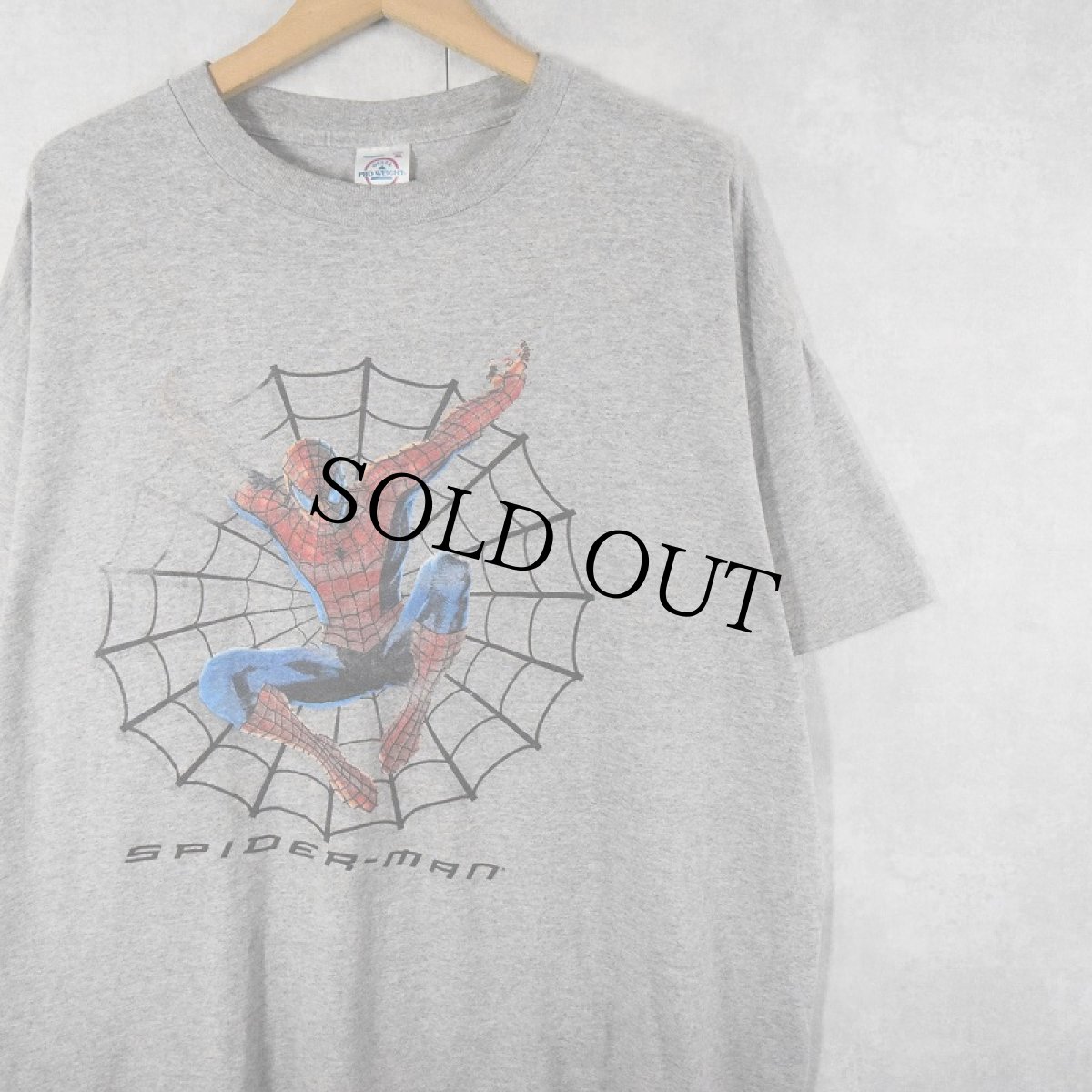 画像1: SPIDER-MAN キャラクタープリントTシャツ XL (1)
