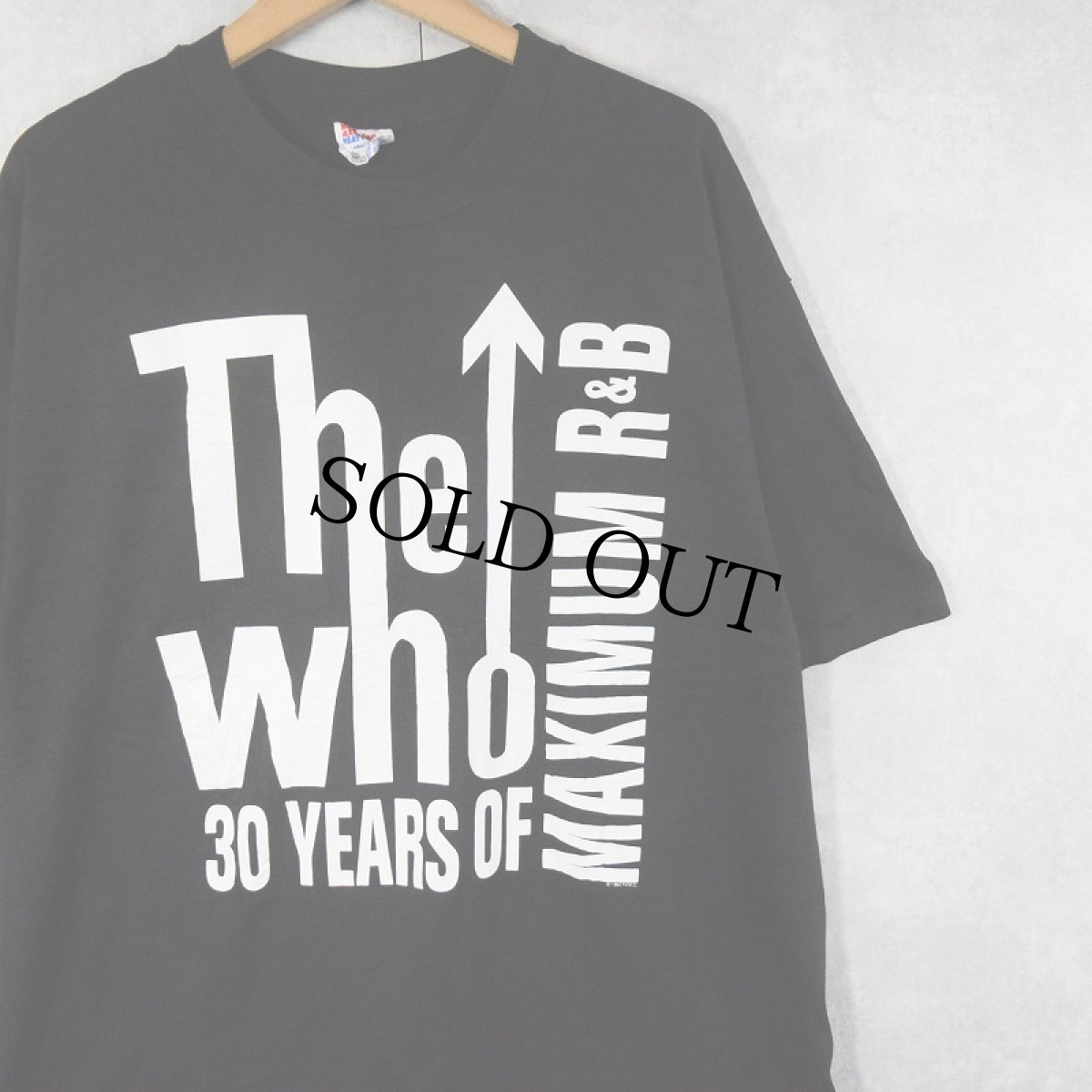 画像1: 1994 THE WHO USA製 "30 YEARS OF MAXIMUM R&B" ロックバンドアルバムTシャツ BLACK XL (1)
