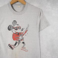 画像1: 80's USA製 MICKEY MOUSE キャラクタープリントTシャツ M (1)