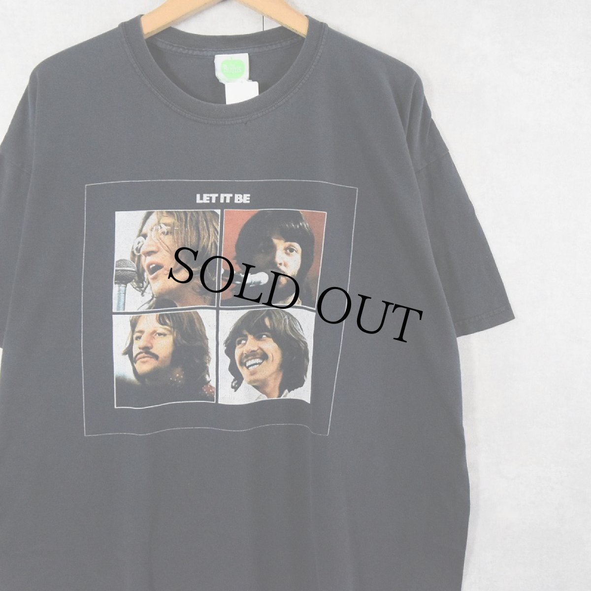 画像1: 2005 THE BEATLES USA製 "LET IT BE" ロックバンドTシャツ BLACK XL (1)
